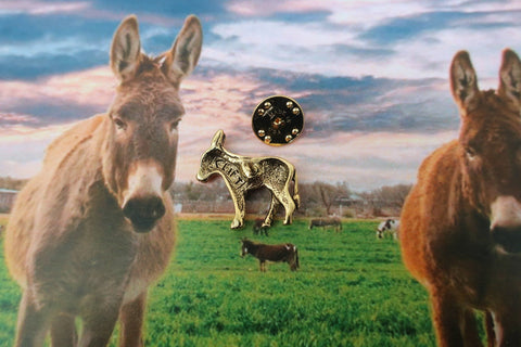 Donkey Gold Lapel Pin