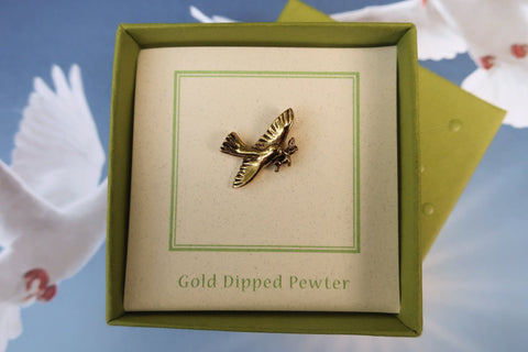 Dove Gold Lapel Pin