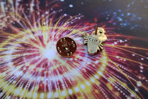 Dynamite Gold Lapel Pin