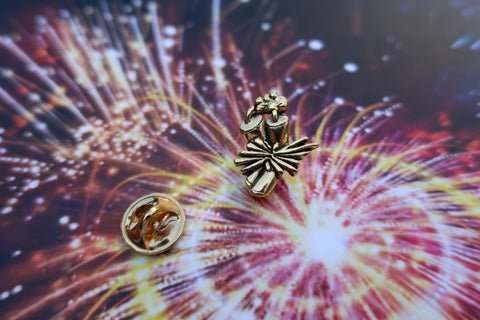 Dynamite Gold Lapel Pin