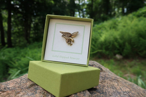 Falcon Gold Lapel Pin