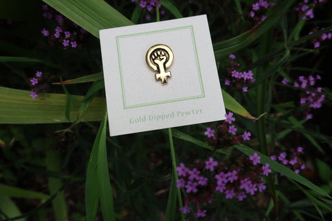 Votes for Women Gold Lapel Pin