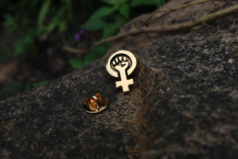 Votes for Women Gold Lapel Pin