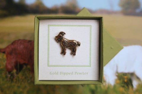 Goat Gold Lapel Pin