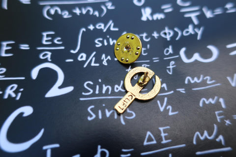 Golden Ratio Gold Lapel Pin