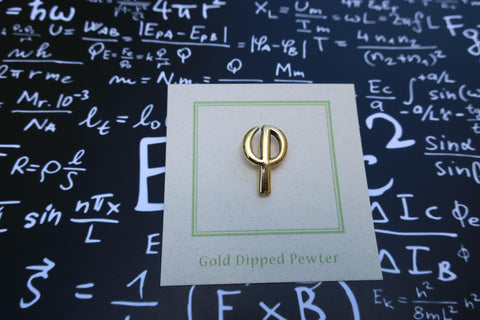 Golden Ratio Gold Lapel Pin