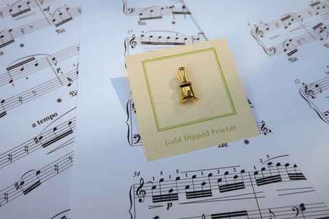 Handbell Gold Lapel Pin