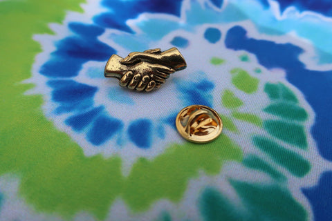 Handshake Gold Lapel Pin