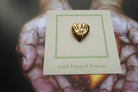 Heart of Gold Gold Lapel Pin