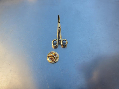 Hemostat Gold Lapel Pin