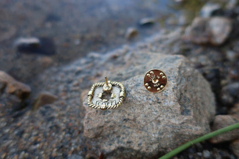 Life Preserver Gold Lapel Pin