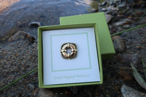 Life Preserver Gold Lapel Pin