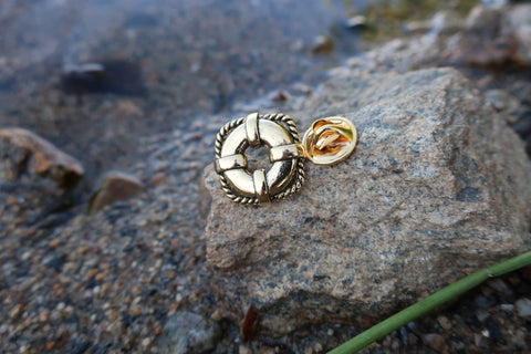 Life Preserver Gold Lapel Pin
