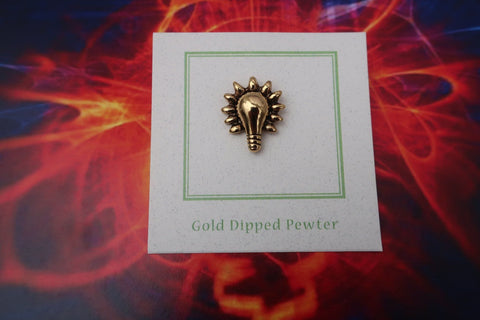 Lightbulb Gold Lapel Pin