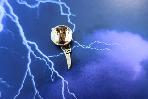 Lightning Bolt Gold Lapel Pin