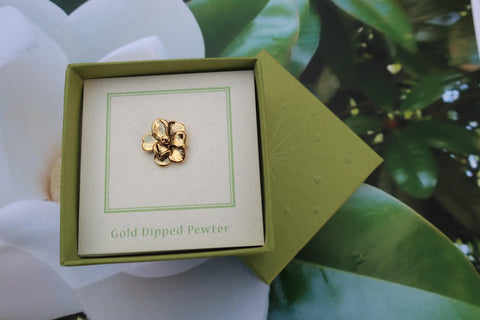 Magnolia Gold Lapel Pin