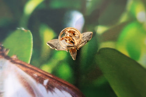 Moth Gold Lapel Pin
