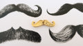 Moustache Gold Lapel Pin