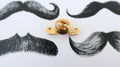 Moustache Gold Lapel Pin