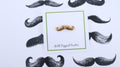 Moustache Gold Lapel Pin