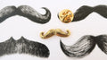 Moustache Gold Lapel Pin