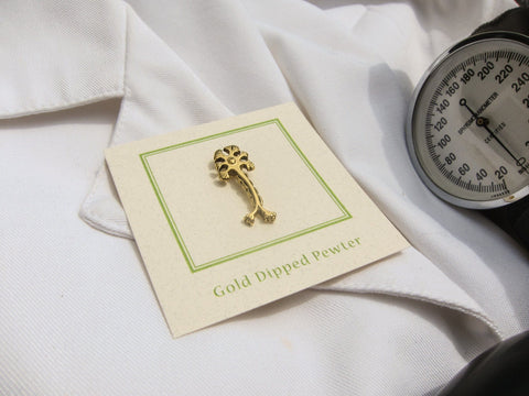 Neuron Gold Lapel Pin