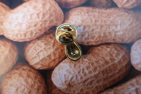 Peanut Gold Lapel Pin