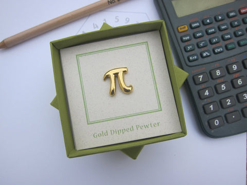 Pi Gold Lapel Pin