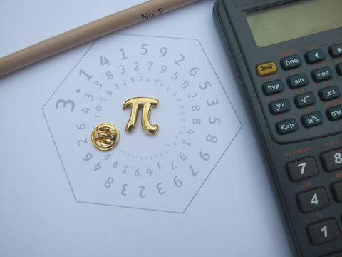 Pi Gold Lapel Pin