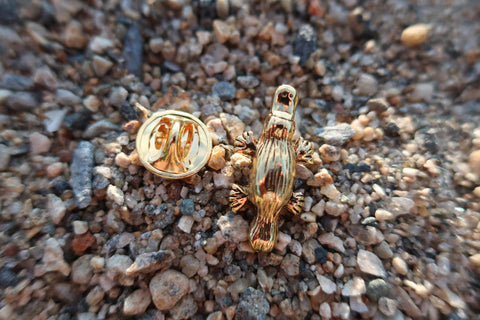Platypus Gold Lapel Pin