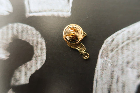 Question Mark Gold Lapel Pin