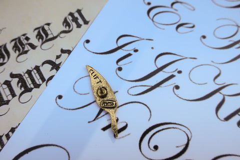 Quill Gold Lapel Pin