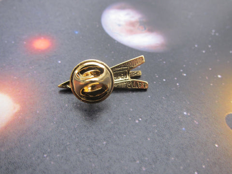Rocket Gold Lapel Pin