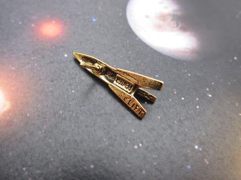 Rocket Gold Lapel Pin