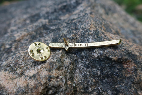 Samurai Sword Gold Lapel Pin