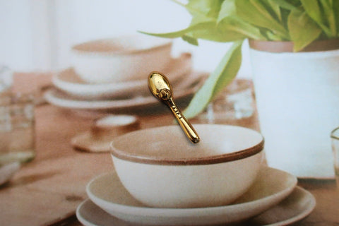Spoon Gold Lapel Pin