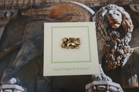 St Mark's Lion Gold Lapel Pin