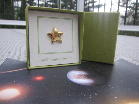 Star Gold Lapel Pin