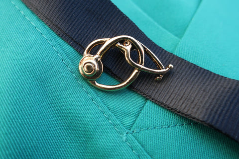 Stethoscope Gold Lapel Pin