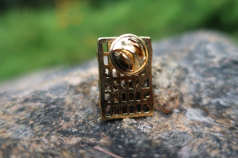 Suffragette Jail Door Gold Lapel Pin