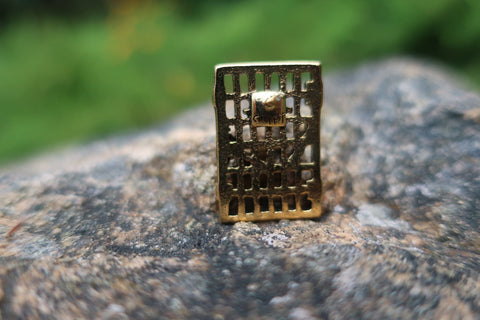 Suffragette Jail Door Gold Lapel Pin