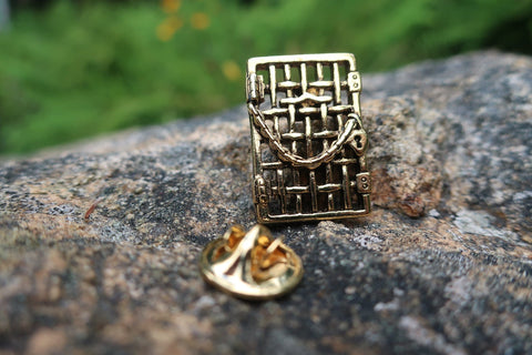 Suffragette Jail Door Gold Lapel Pin