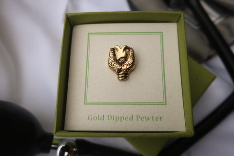 Thyroid Gland Gold Lapel Pin