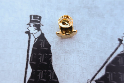 Top Hat Gold Lapel Pin