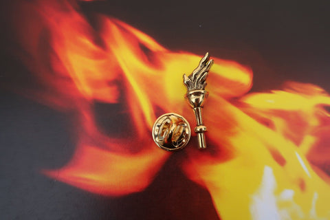 Torch Gold Lapel Pin