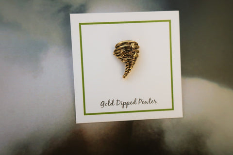 Tornado Gold Lapel Pin