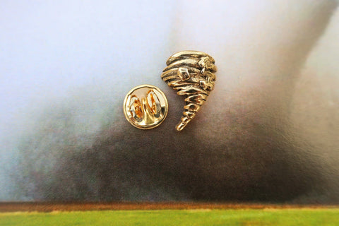 Tornado Gold Lapel Pin