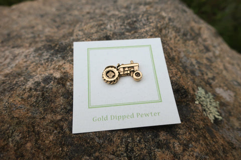 Tractor Gold Lapel Pin