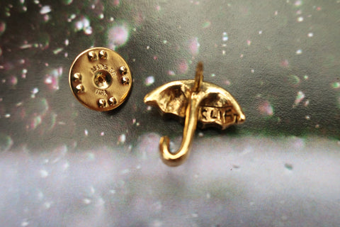 Umbrella Gold Lapel Pin