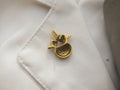 Vertebra Gold Lapel Pin